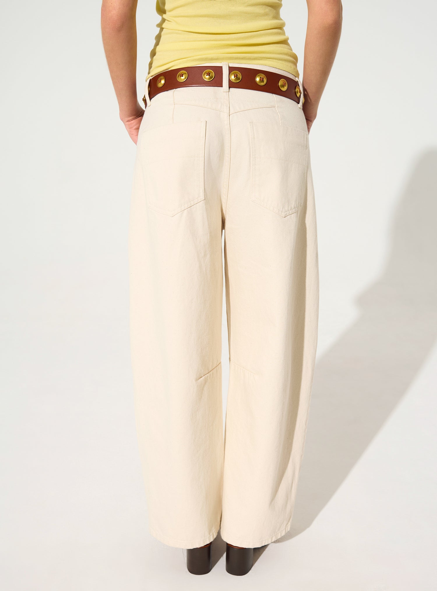 weiße Jeans aus Bio-Baumwolle