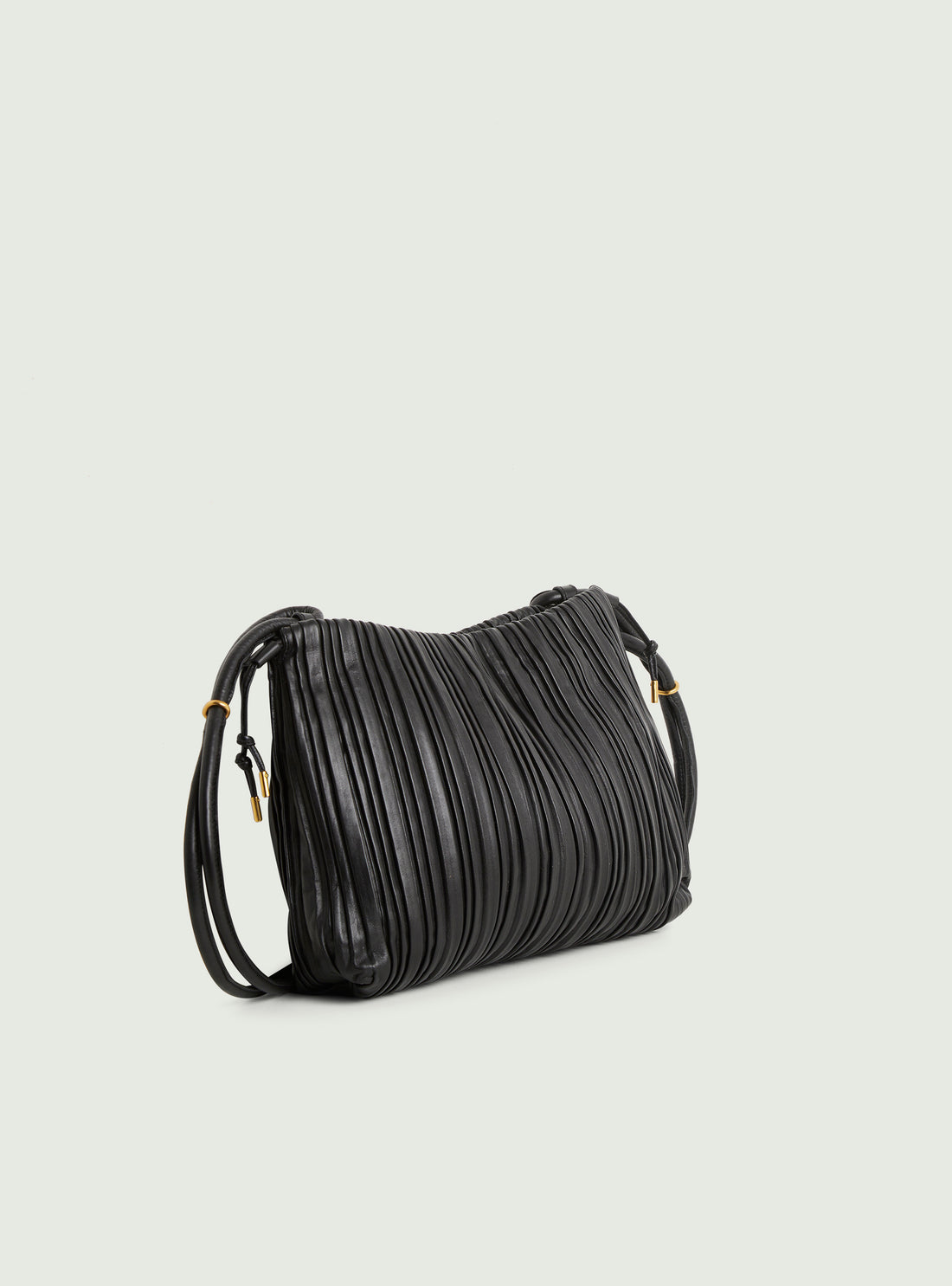 Black leather bag