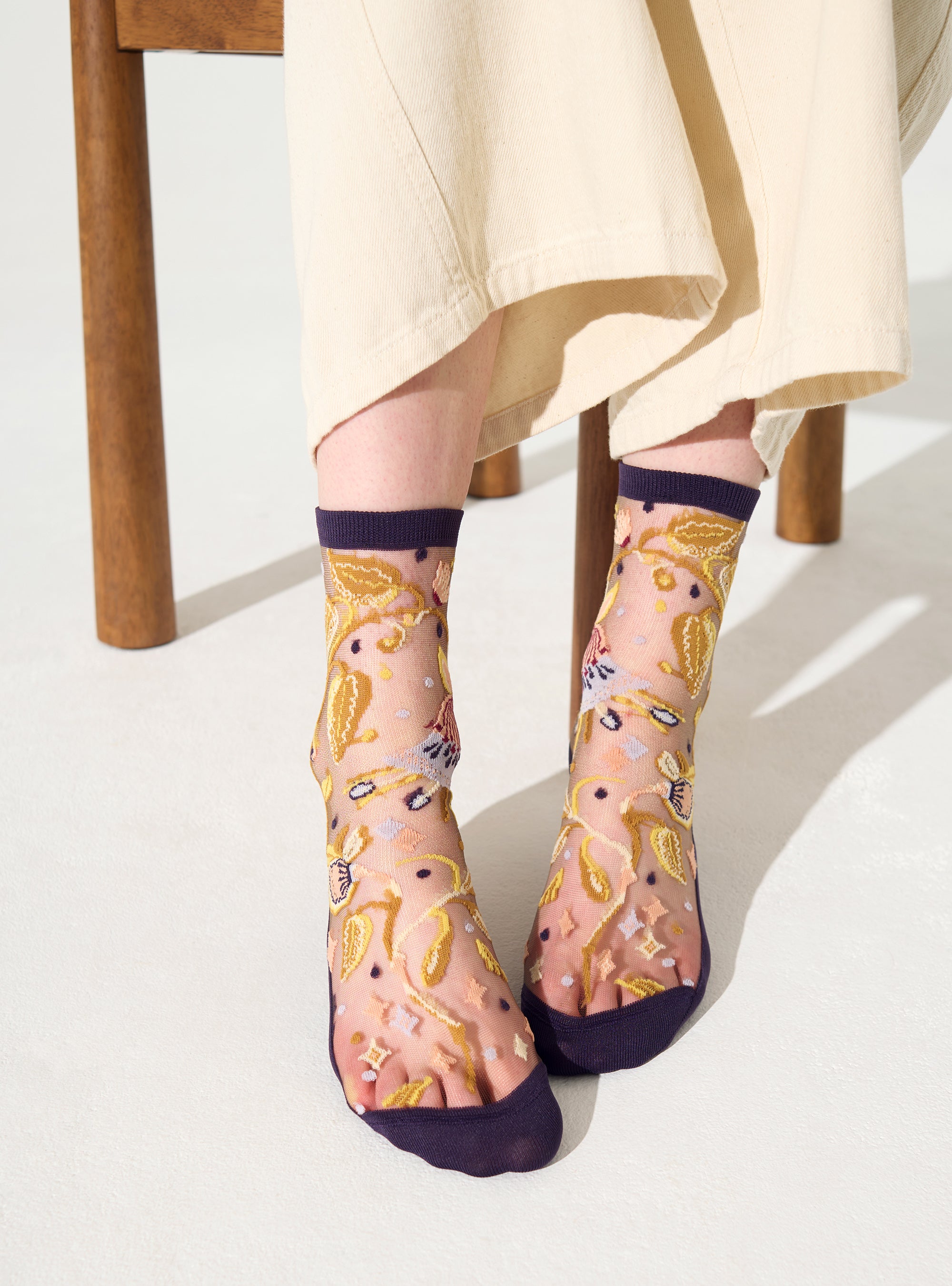 Chaussettes Parures Pâtures — Cotélac x Atelier St Eustache