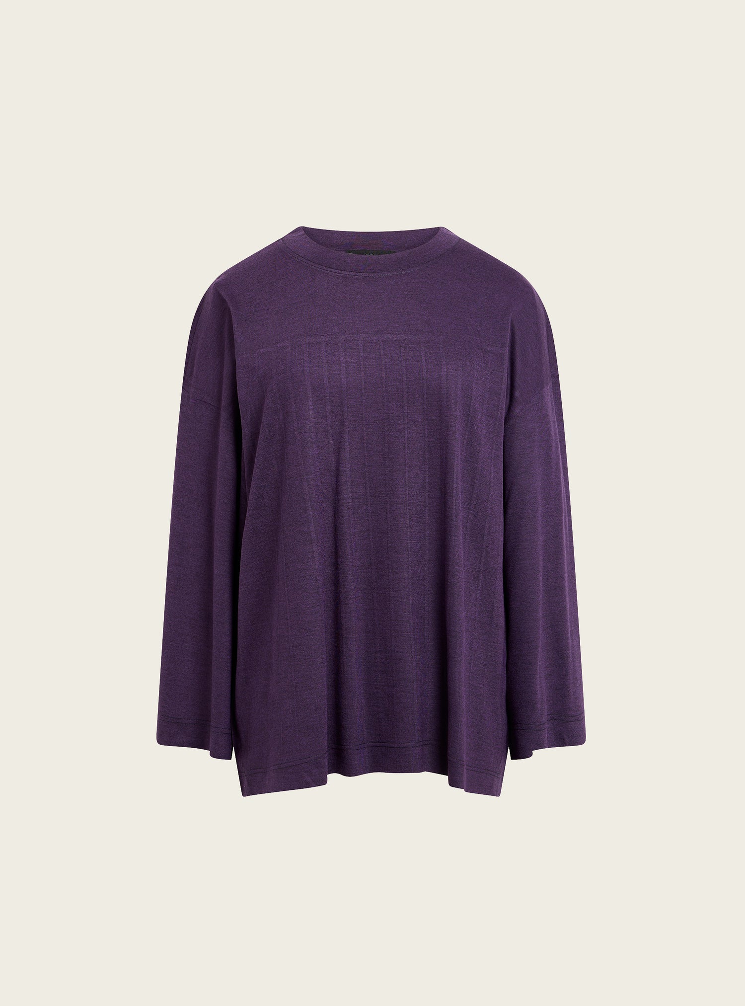 T-shirt oversize plissé violet