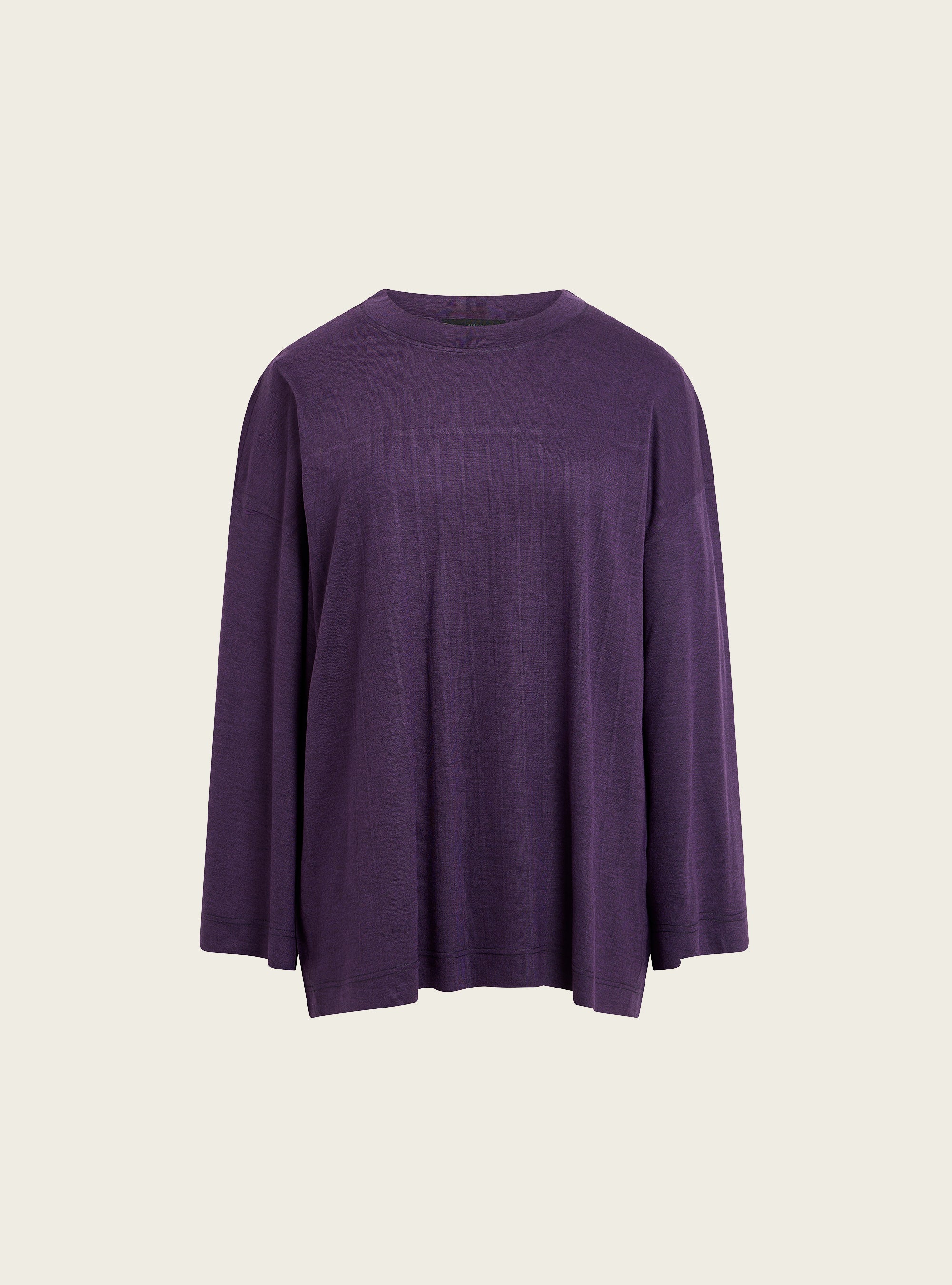 T-shirt oversize plissé violet