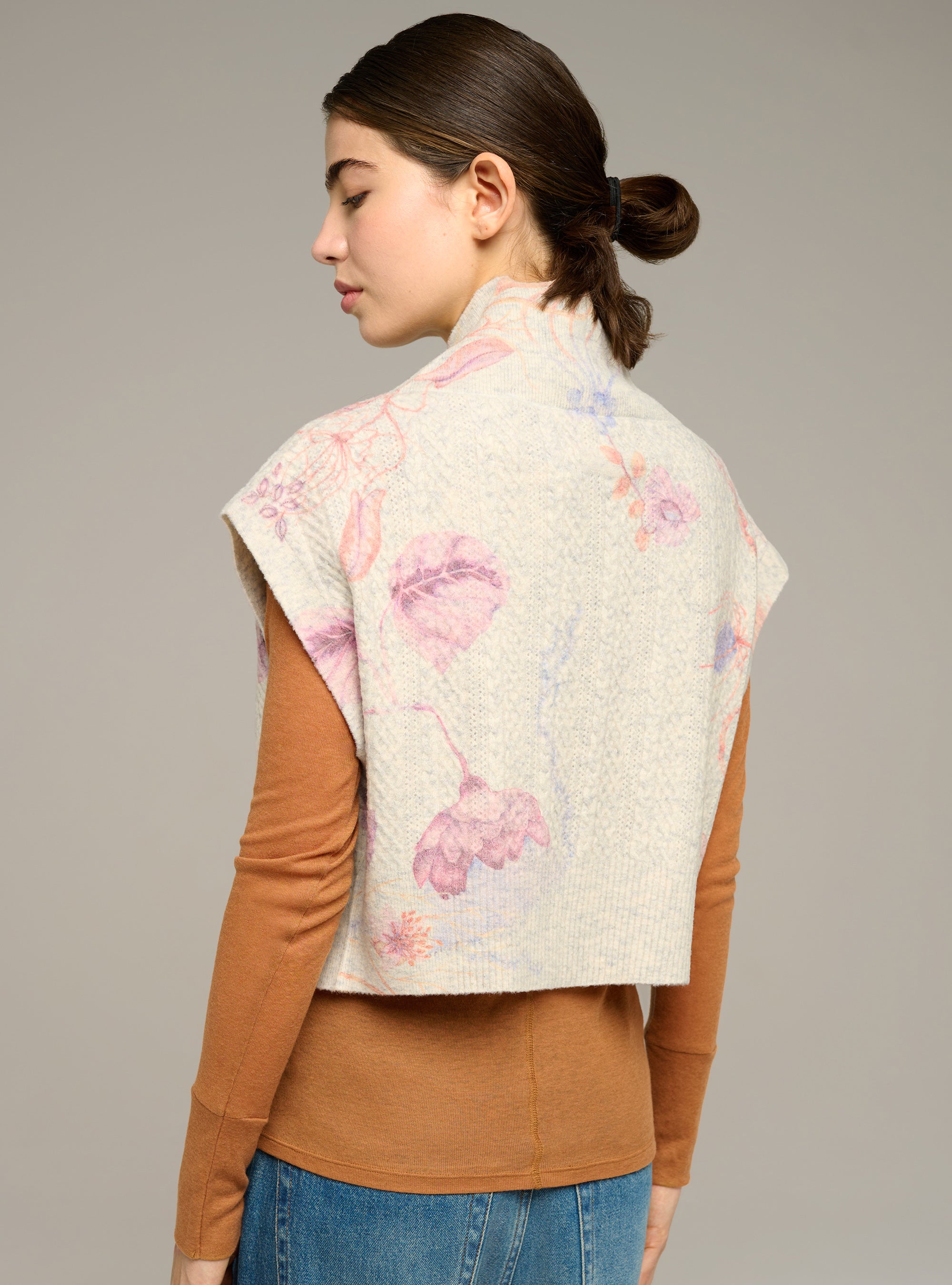 Gilet sans manches imprimé
