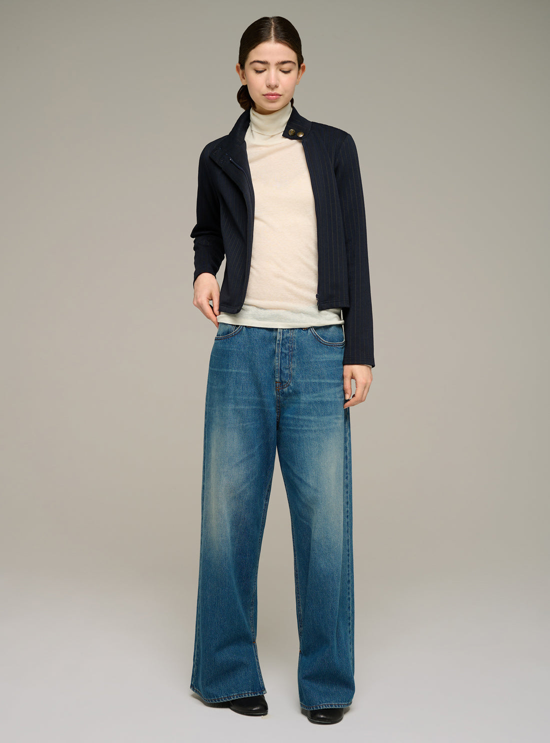 Veste courte ajustée en maille