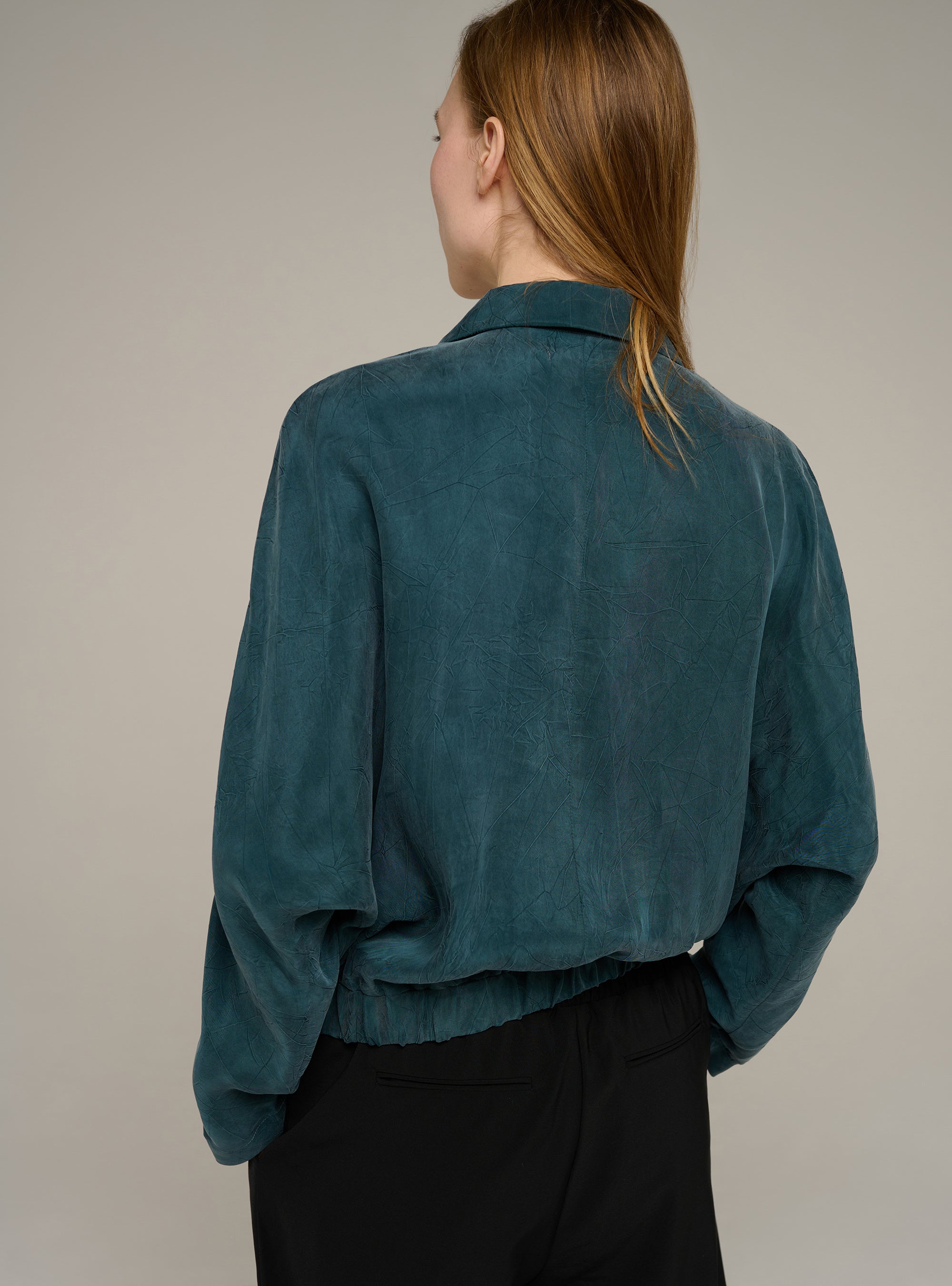 Cotélac blouse col tailleur manches longues