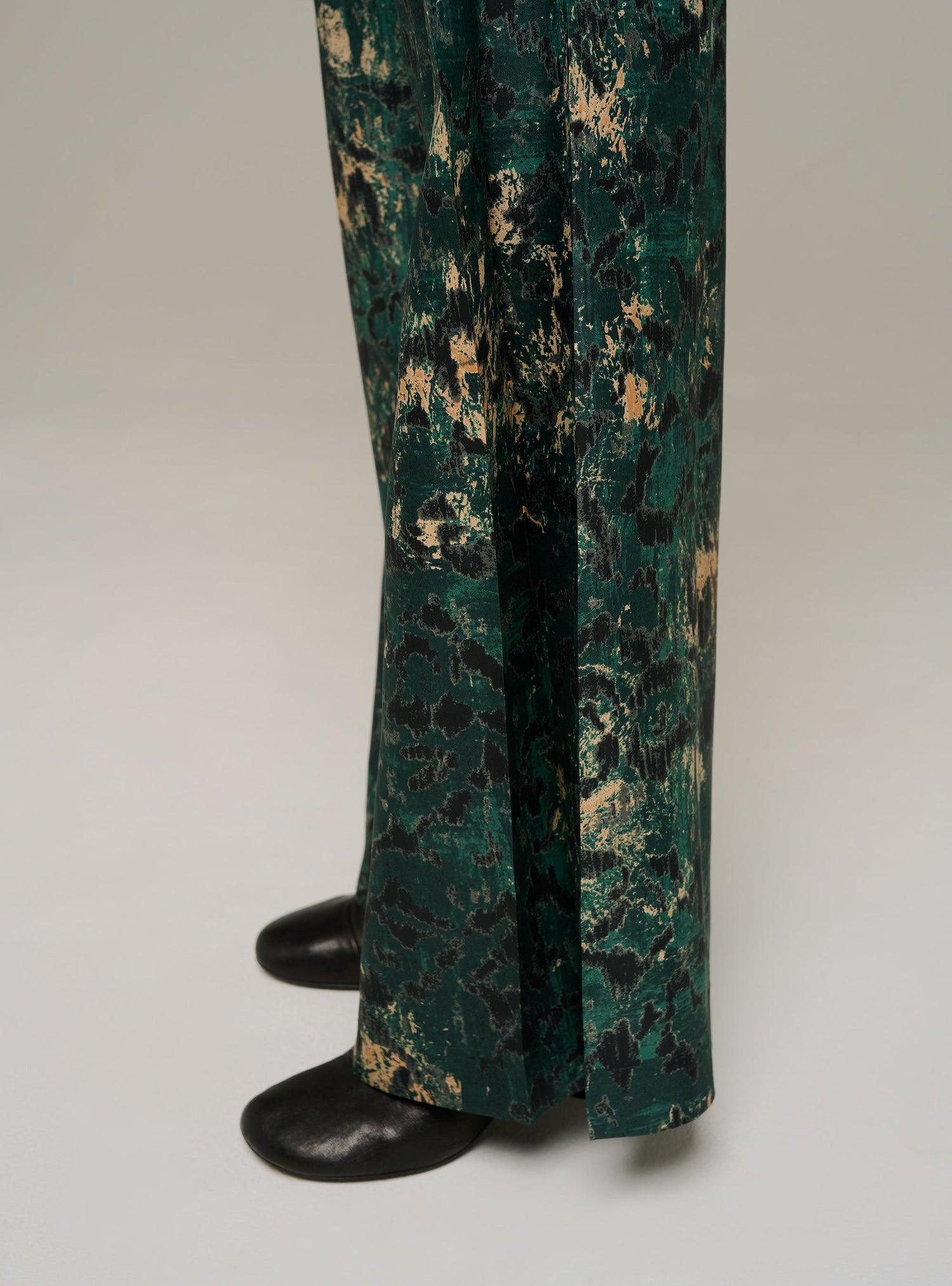 Pantalon large imprimée plissée Cotélac 