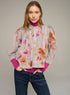 Cotélac chemise oversize manches 3/4 imprimée