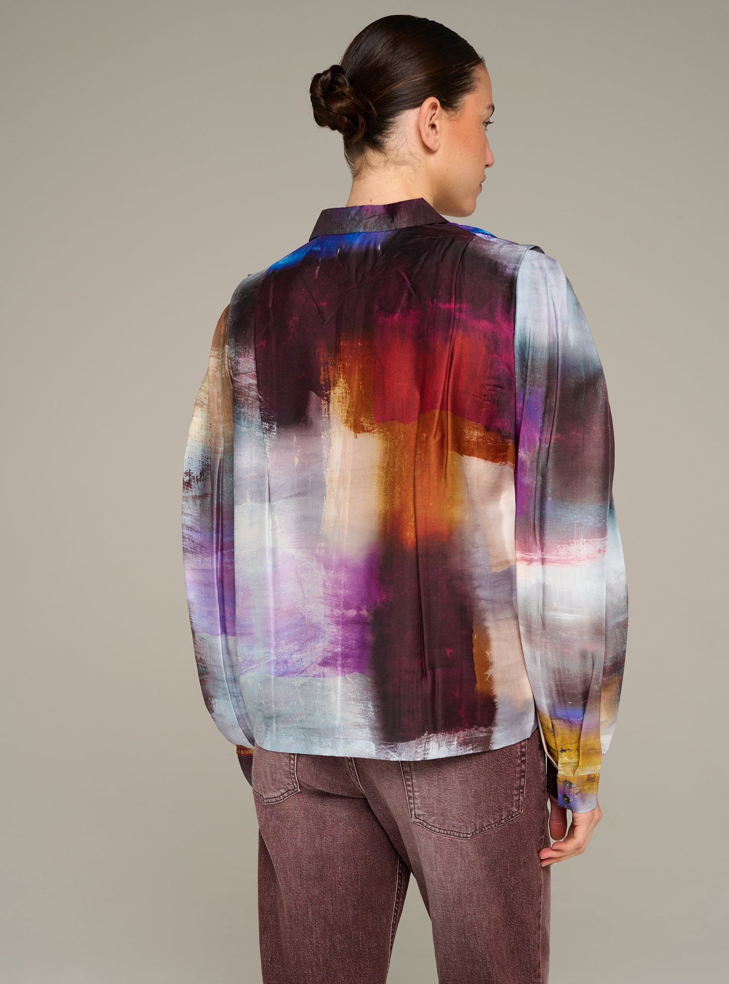 Cotélac chemise oversize manches longues imprimée