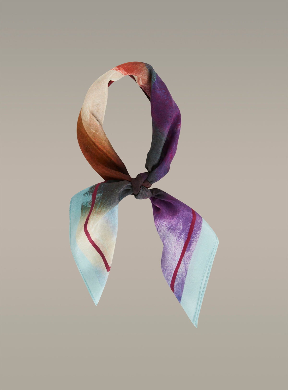 Foulard en soie imprimé Cotélac 