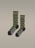 Chaussettes à carreaux vertes