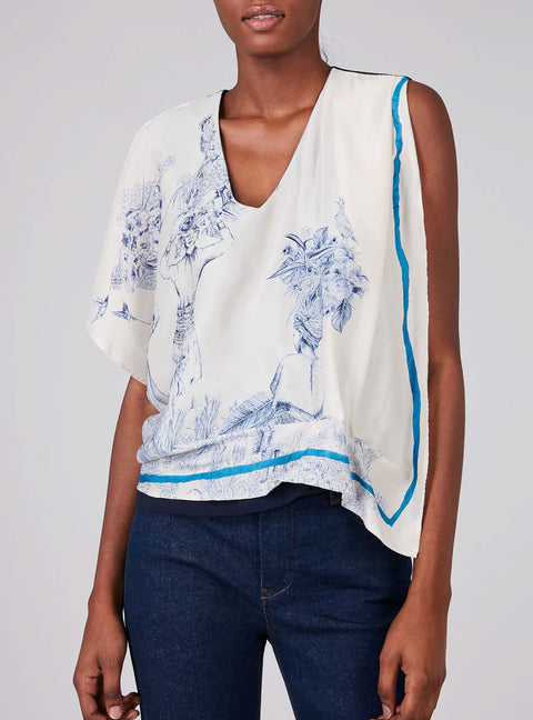 Scarf Print Tank Top