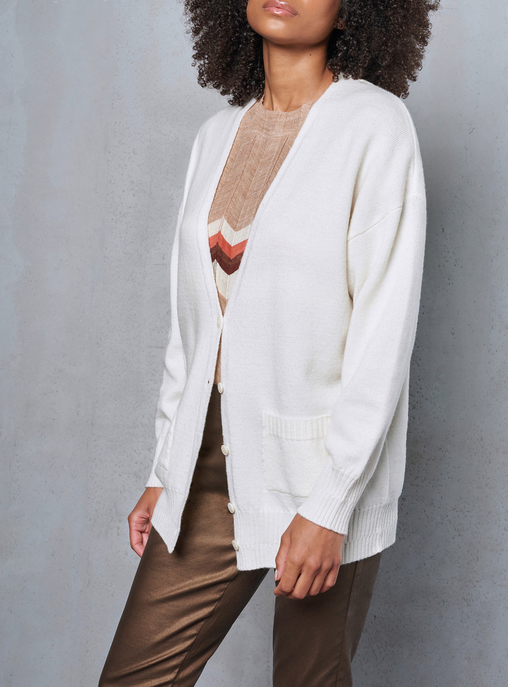 Wool V-Neck Cardigan