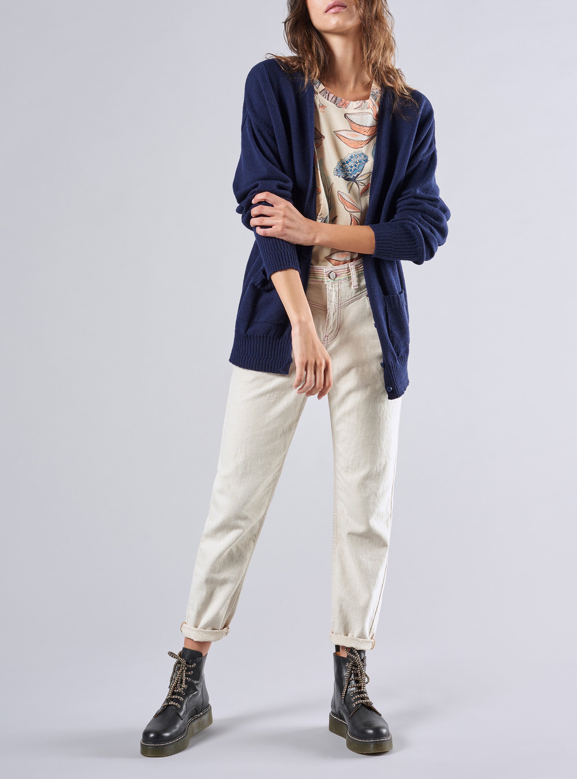 Wool V-Neck Cardigan