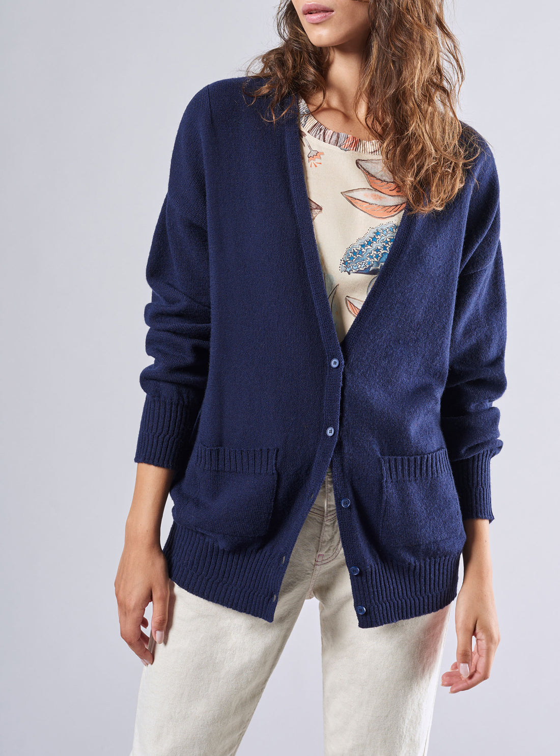 Wool V-Neck Cardigan