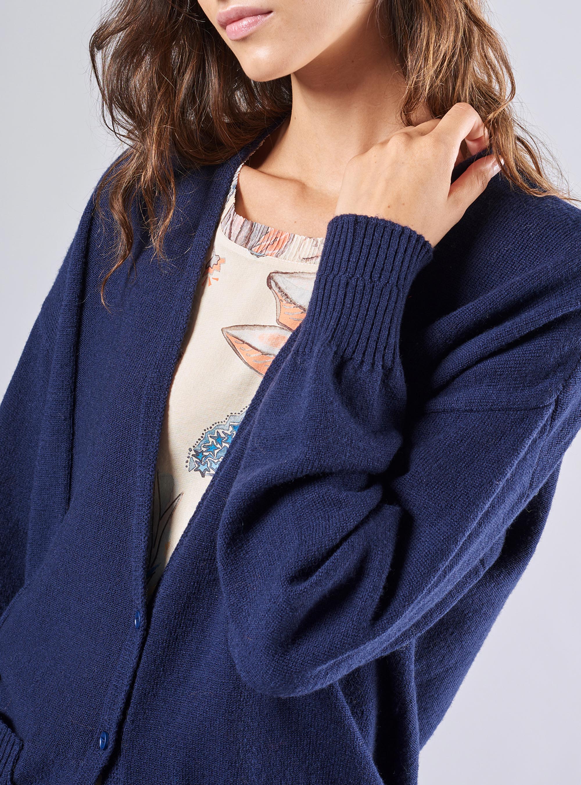 Wool V-Neck Cardigan
