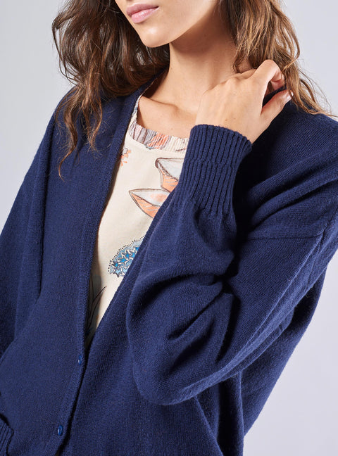 Wool V-Neck Cardigan