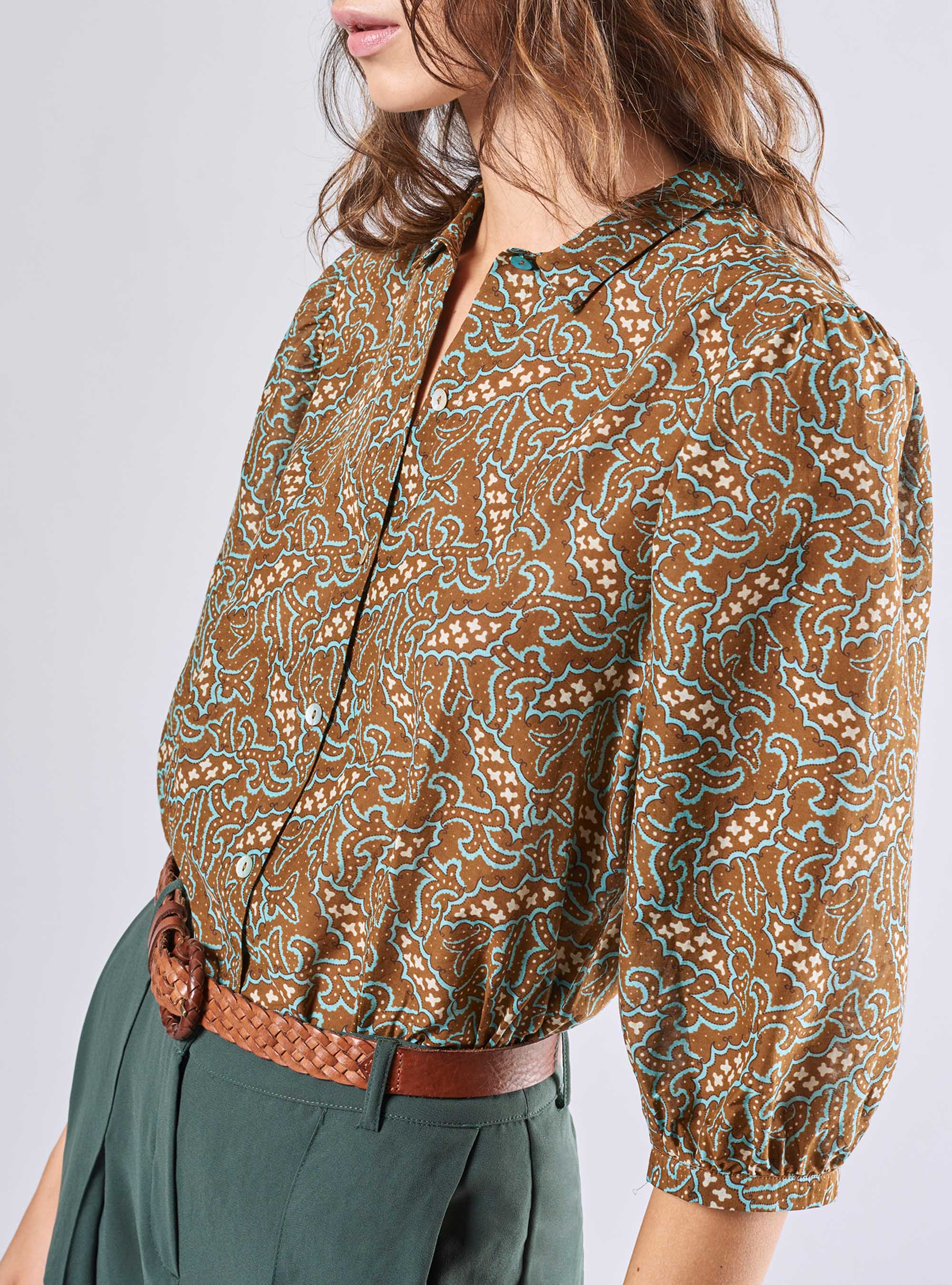 Short Cotton/Silk Shirt