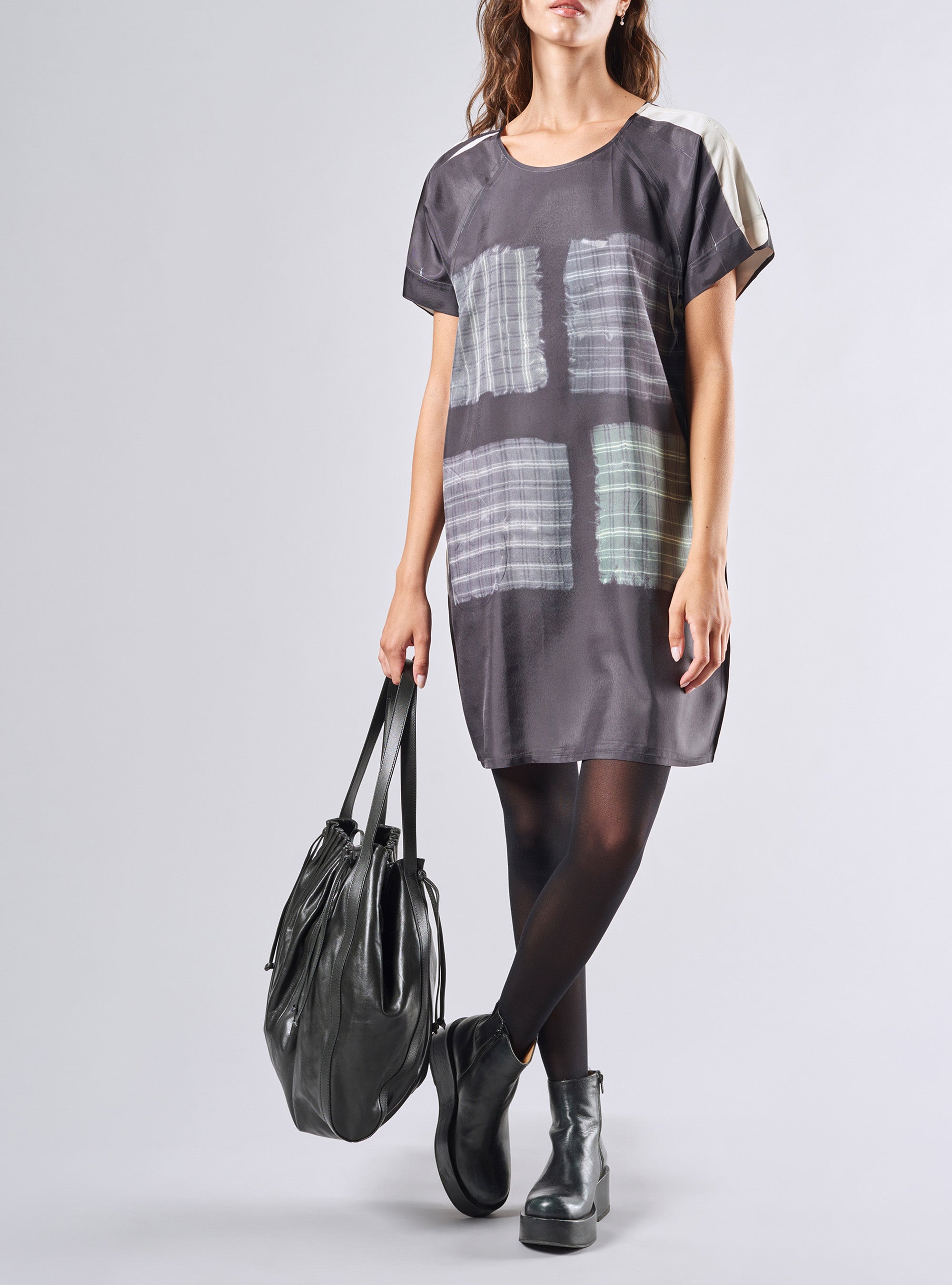 Short Sleeve Straight Dress