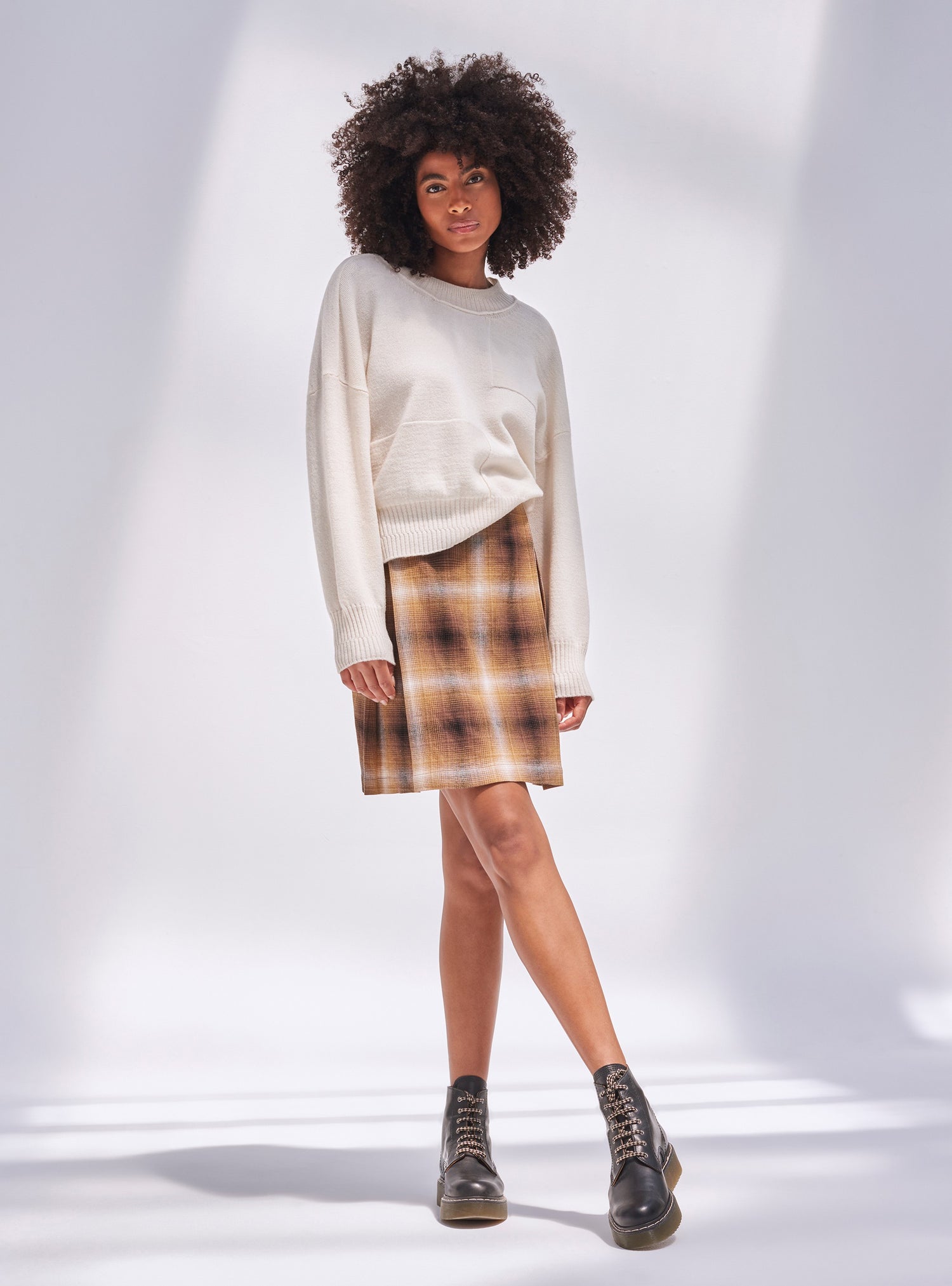 Retro Plaid Skirt