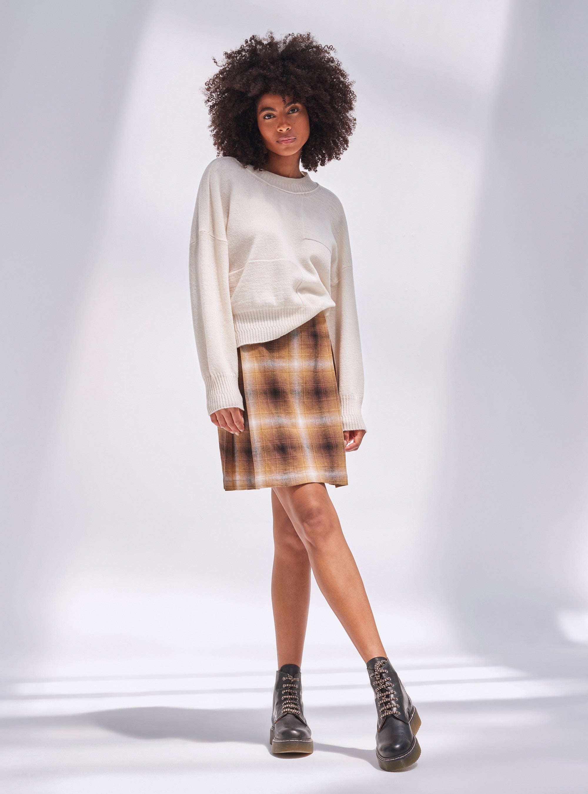 Retro Plaid Skirt