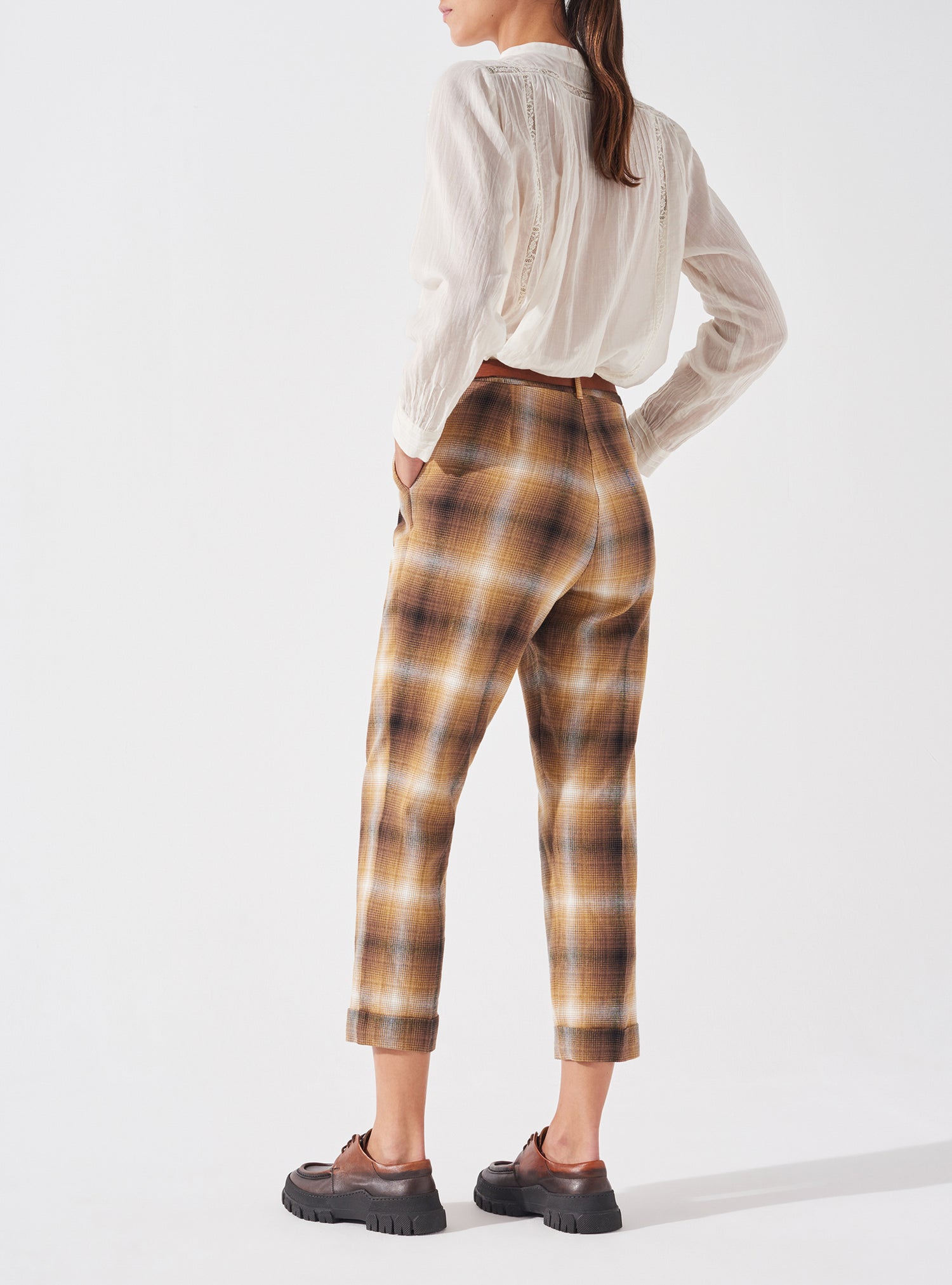 Retro Check Trousers