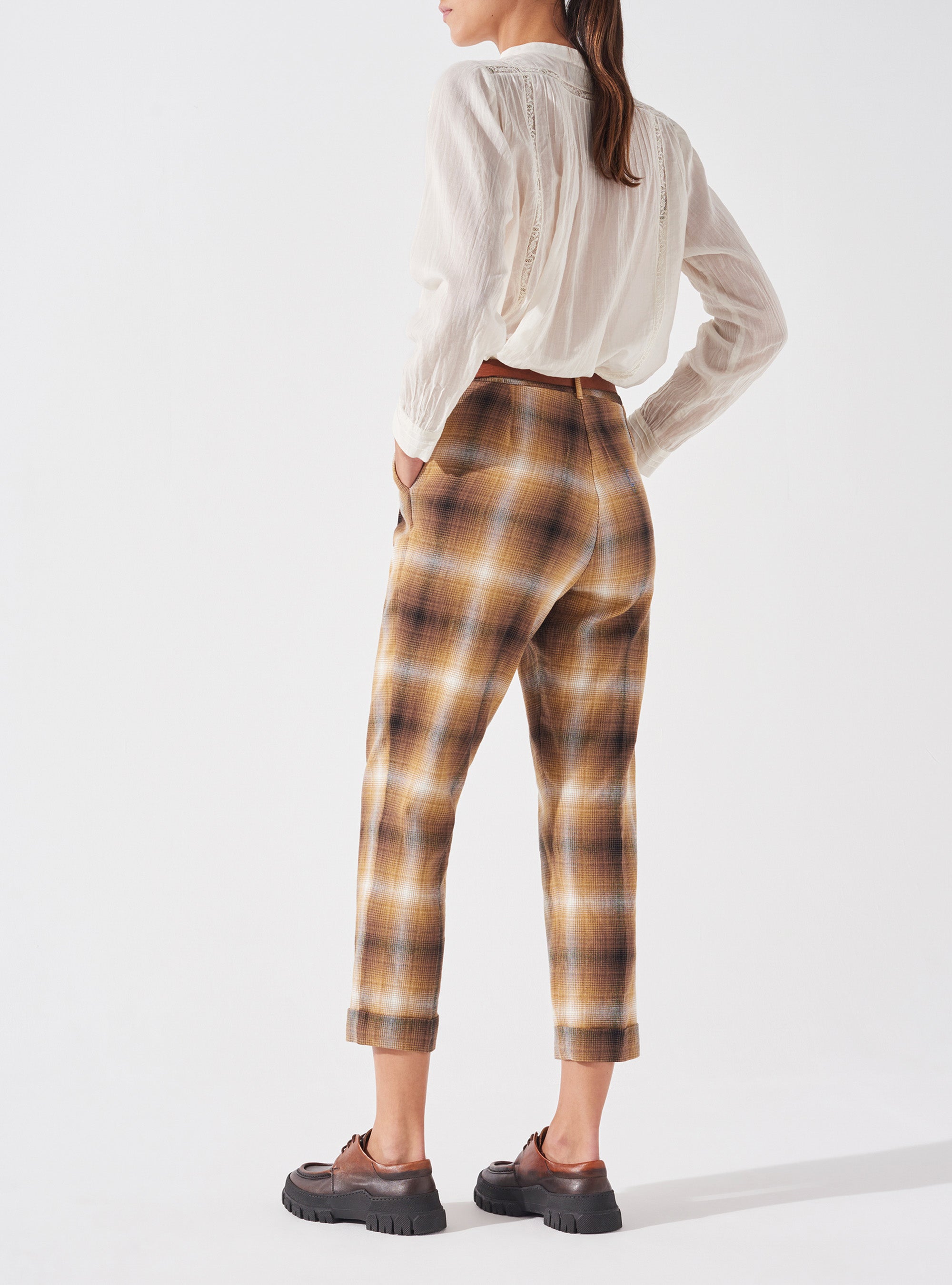 Retro Check Trousers
