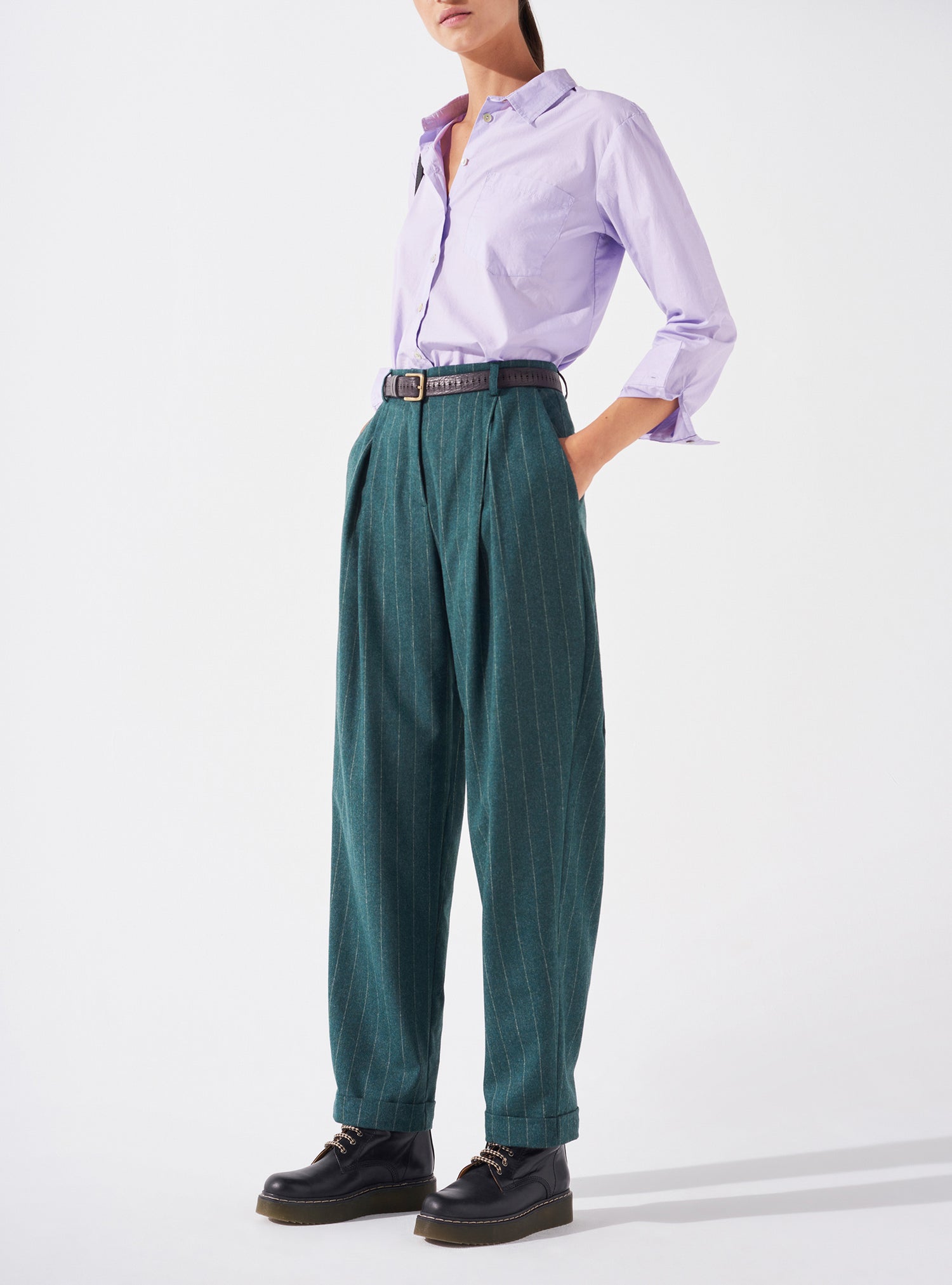 Striped Cargo Pants