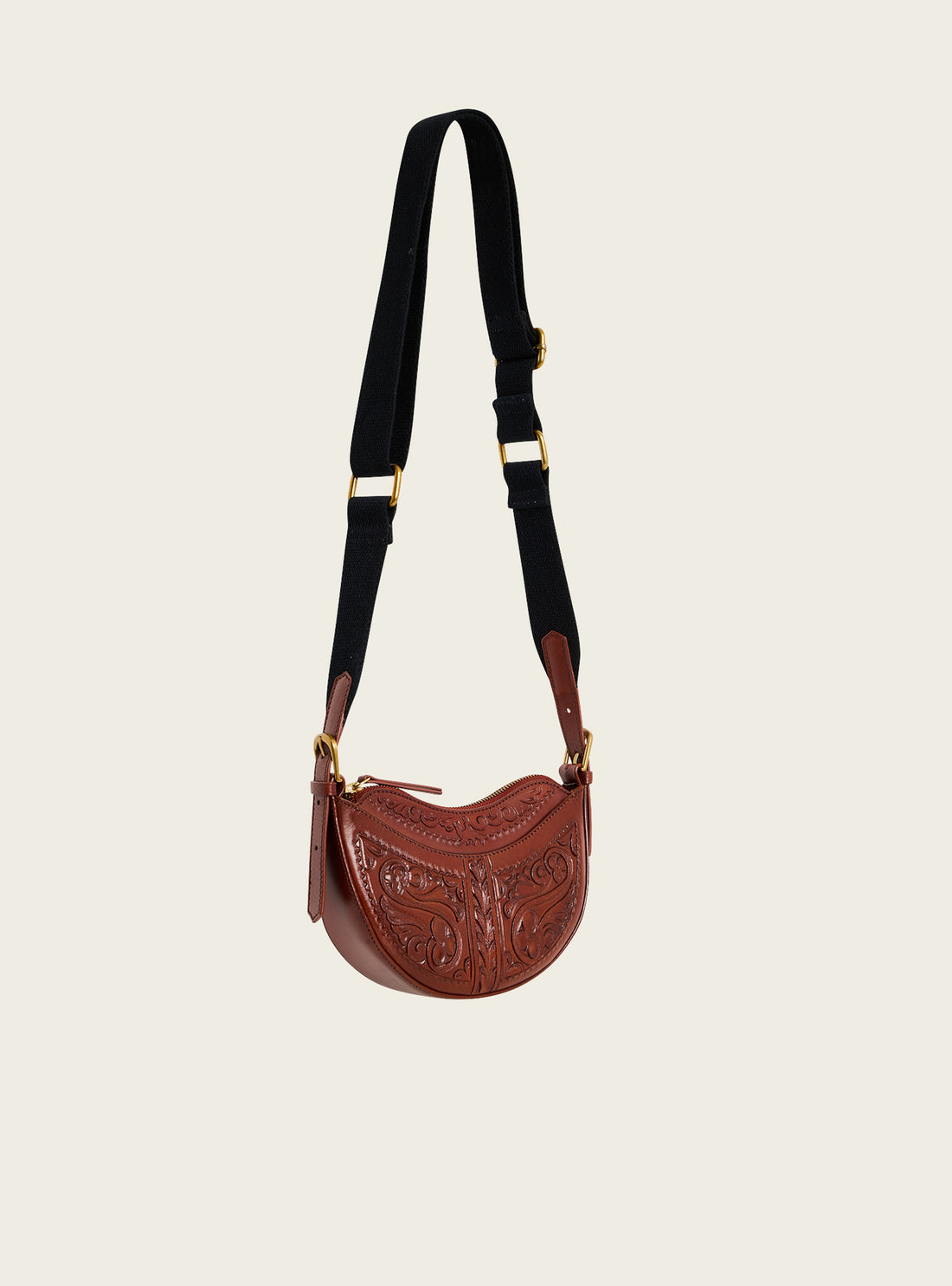 Mini-Tasche aus graviertem Leder