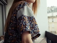 Bedruckte Bluse aus Liberty-Stoff